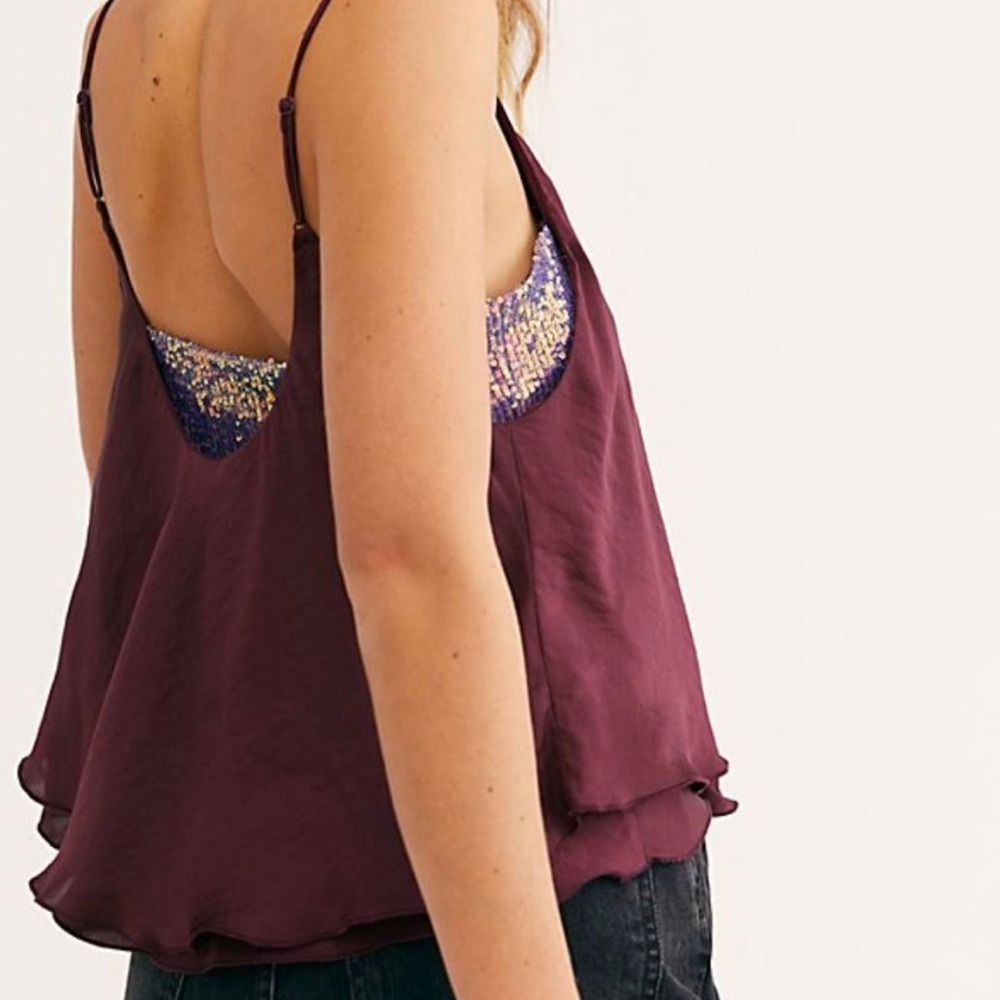 Sparkly deep mauve FP tank